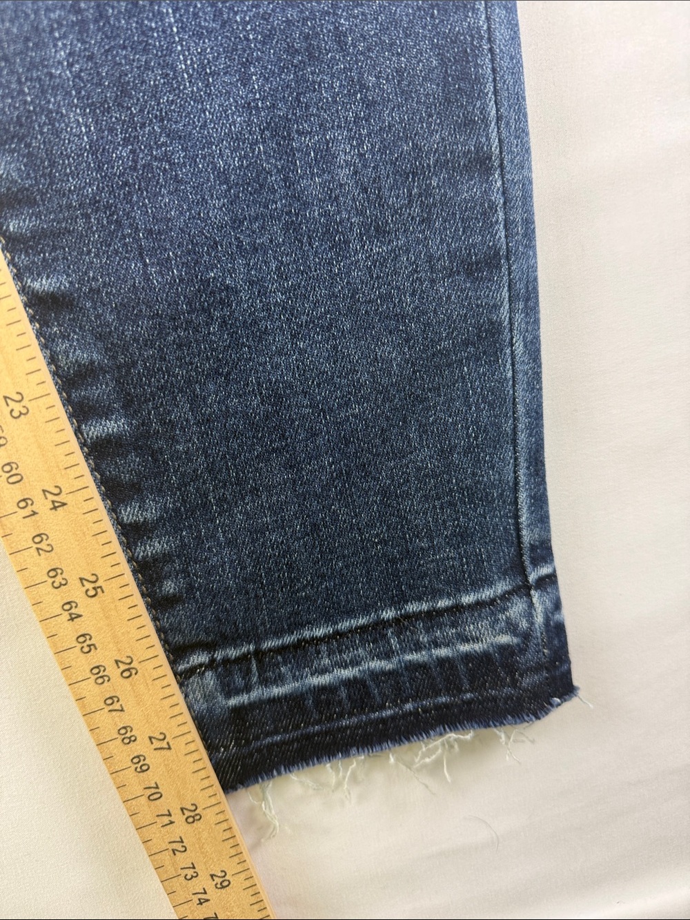 Judy Blue High Rise Skinny Jeans Raw Hem Ankle Women's Size 31 - Picture 2 of 10